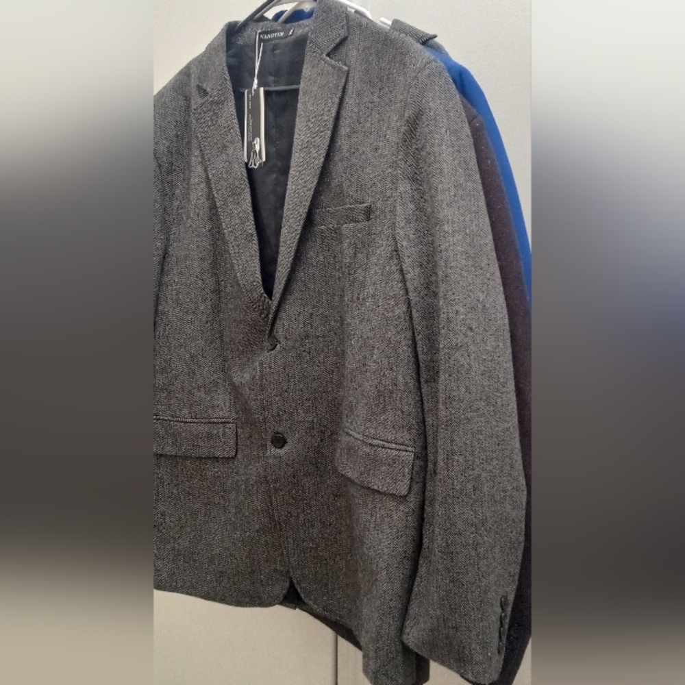WangYue Wool Gray Blazer Jacket